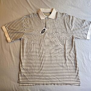 Bess Hogan Men's Golf Polo M Striped NWT